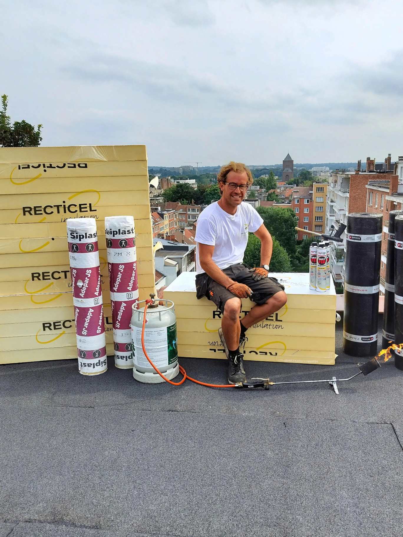 L'équipe Maison Saine sur un chantier